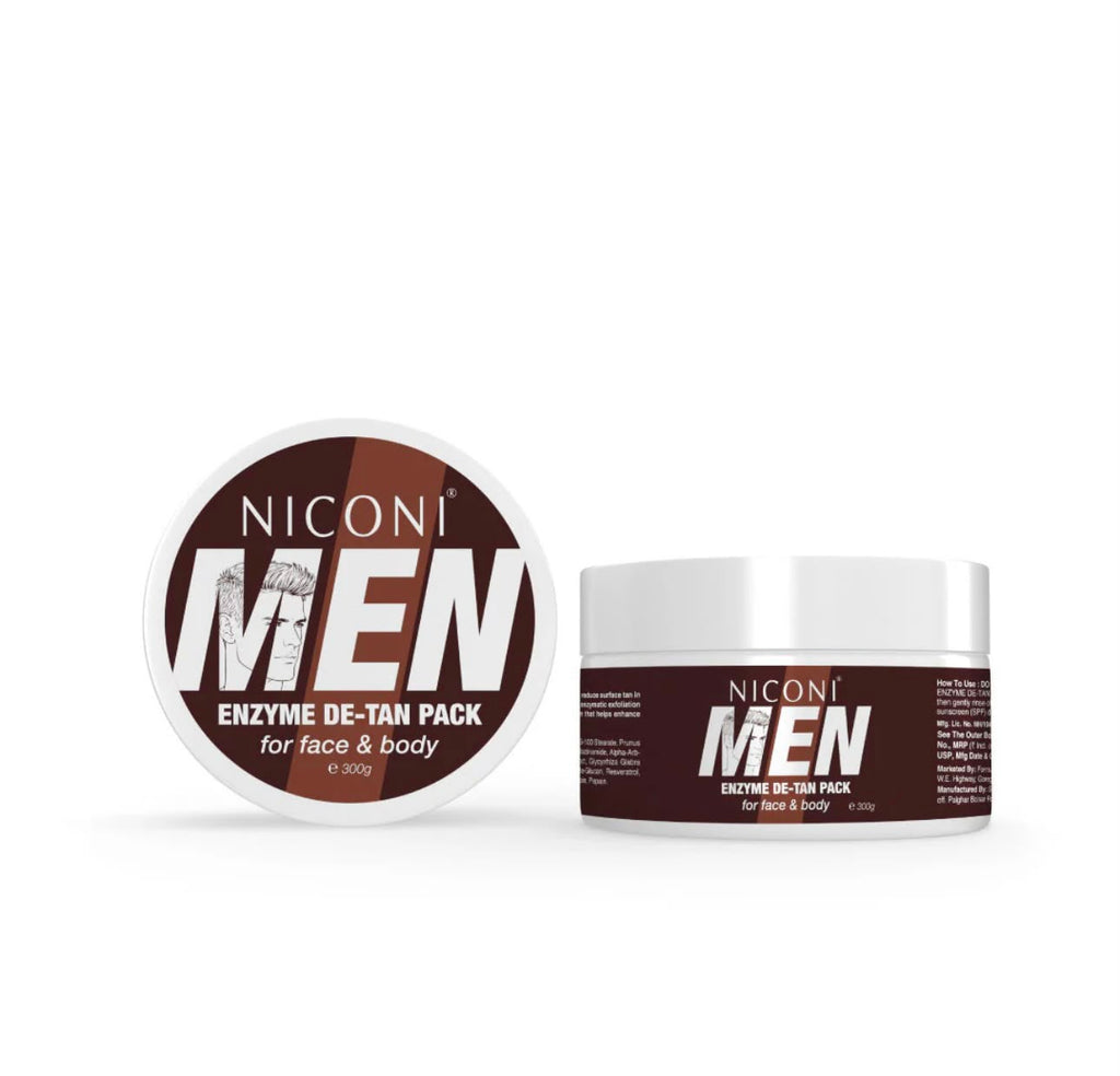 Niconi Men Enzyme De-Tan Pack For Face & Body